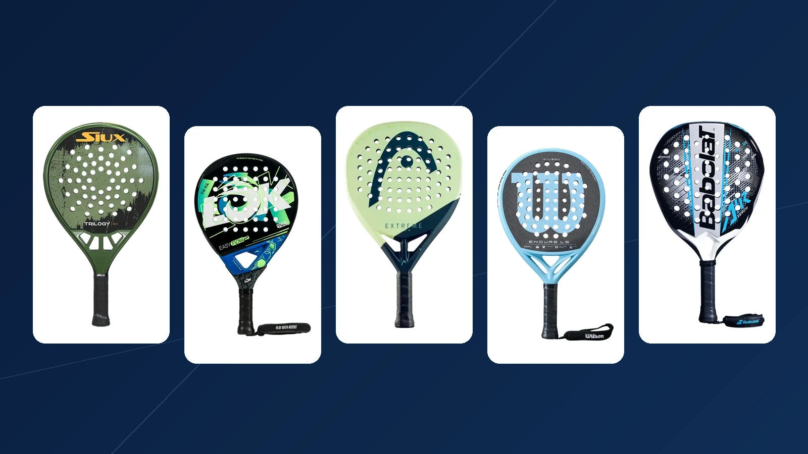 5 raquetes de padel a partir de 89,95 € para quem quer dar o próximo passo