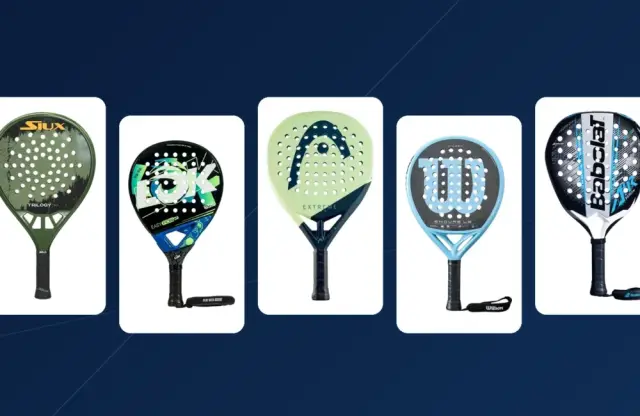 5 raquetes de padel a partir de 89,95 € para quem quer dar o próximo passo